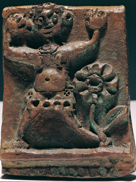 A. Derain, Placca con figure e fiori, s.d.; bronzo, h. cm 13