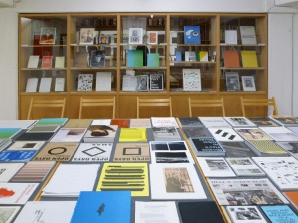 Roma Publications 1998 - 2012 installation view, Research Centre for Artists' Publications, Weserburg, Museum für Moderne Kunst, Bremen, 2012