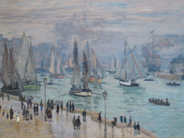 Claude Monet, Le Havre, Bâteaux de Peche Sortant du Port, 1874, Olio su tela, Collezione privata, prestito a lungo termine a LACMA