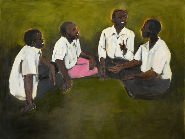 Lynette Yiadom-Boakye, <em>Pass</em>, olio su tela, 200 x 248 cm, 2011