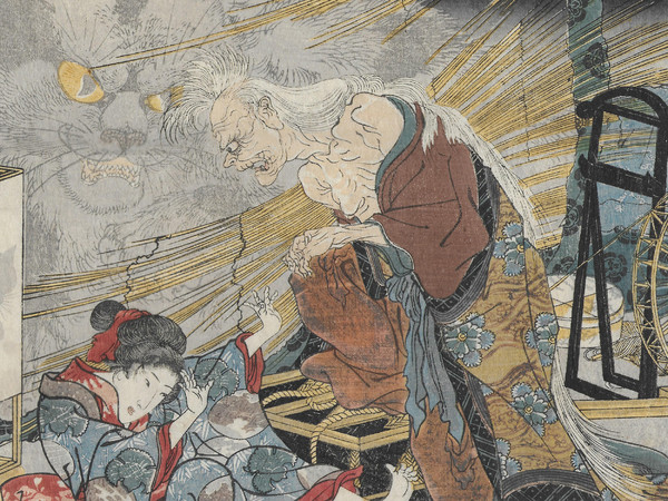 Kuniyoshi Utagawa Okabe, La storia della pietra del gatto, 1843-1847