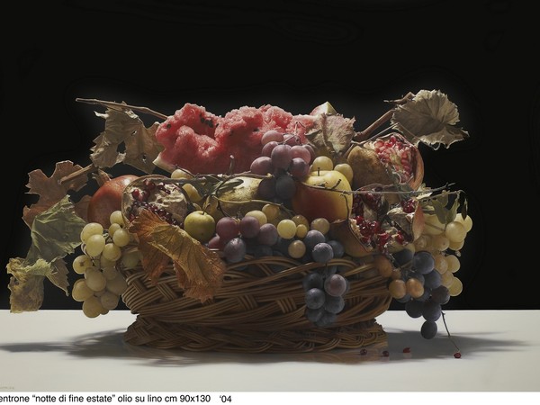 Luciano Ventrone, Notte di fine estate, 2004, olio su tela, cm 120x160x5 