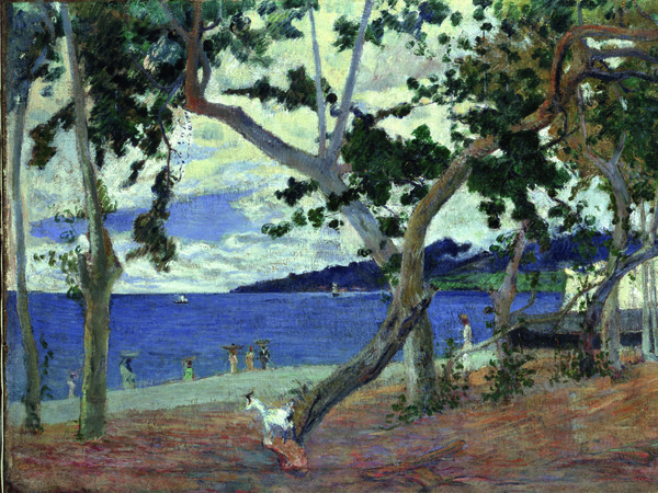 Paul Gauguin, Paesaggio costiero della Martinica, 1889, Olio su tela,  54 x 90 cm | © Ny Carlsberg Glyptotek, Copenhagen | Foto: Ole Haupt