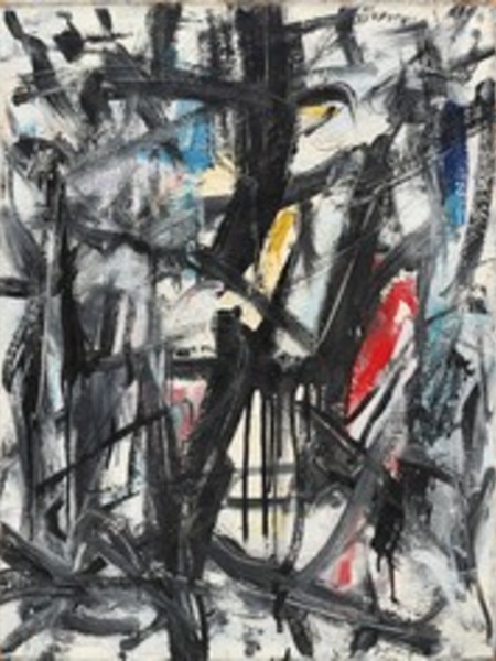 Emilio Vedova,Senza titolo,1959,olio su tela,cm 65 x 50