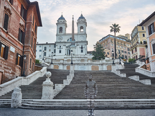 Liu Bolin, <em>Piazza di Spagna, Roma</em>, 2018. Stampa a getto d'inchiostro. Courtesy Galleria Gaburro, Verona – Milano