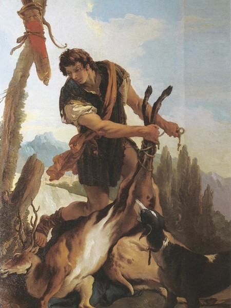 Giambattista Tiepolo, Cacciatore con cervo, 1718