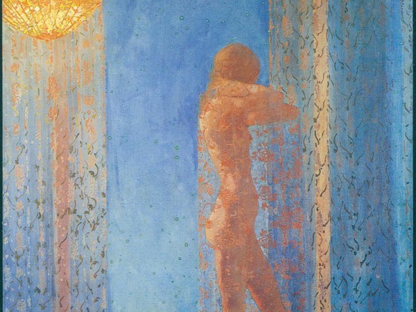 Felice Casorati, Notturno, 1912-13 olio su tela, cm 130 x 115. Collezione privata