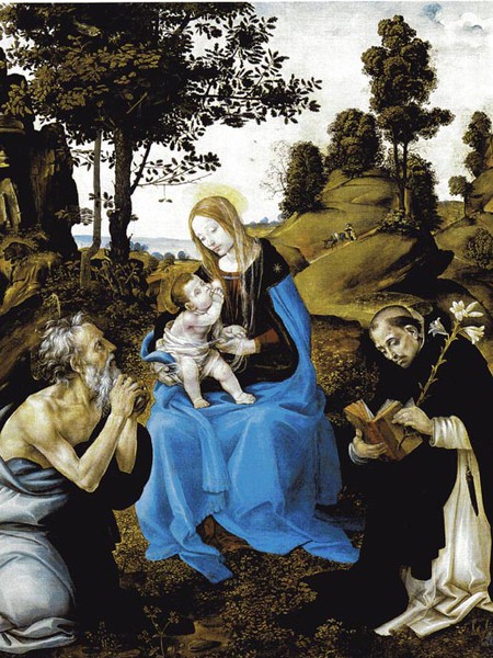 Madonna col bambino e Santi Girolamo, Battista, Gregorio e Andrea