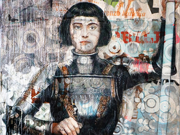 Andrea Chisesi, Santa Giovanna D'Arco, 2020, 60 × 80 cm