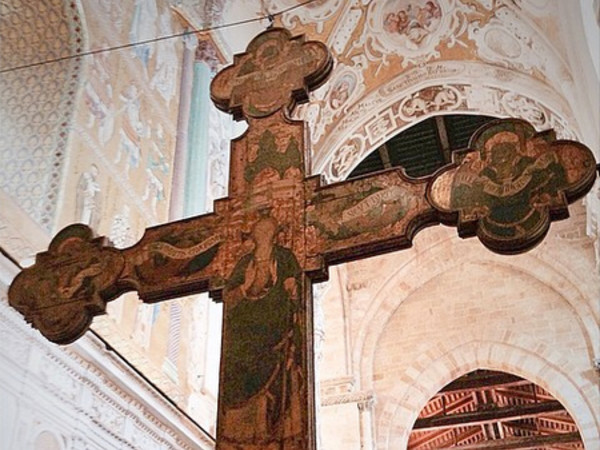 Duomo di Cefalù, Cristo Risorto, retro della croce lignea opera di Guglielmo da Pesaro, circa 1465 - 1468