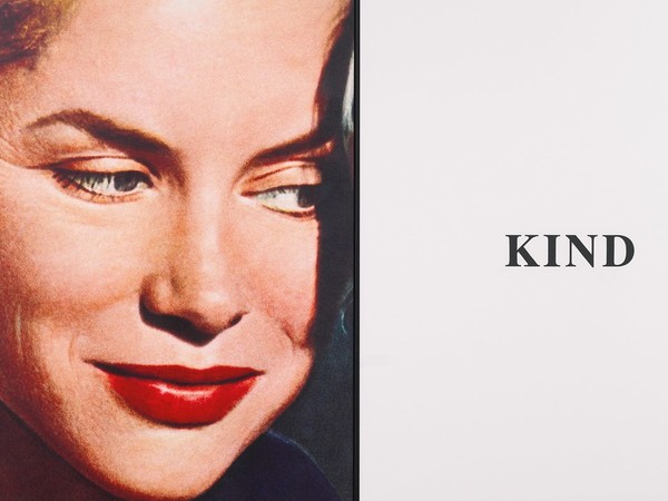 John Baldessari, Prima Facie (Second State): Kind 2005, archival digital print on canvas with UV varnish coating and acrylic on canvas, in 2 parts, 169 x 276 cm.