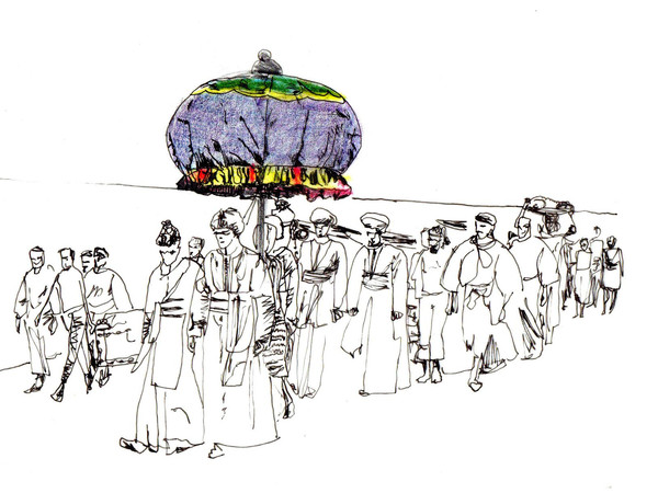 Eva Marisaldi, disegni per il catalogo Secondi Tempi, 2020