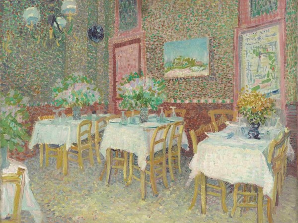 Vincent van Gogh, Interno di un ristorante, 1887. Olio su tela, Kröller-Müller Museum, Otterlo