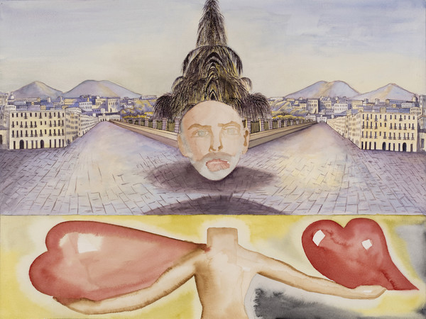 Francesco Clemente, Senza Titolo, 2018,  acquerello cm. 46x61