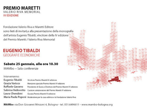 Premio Maretti IV Edizione. Eugenio Tibaldi, MAMbo - Museo di Arte Moderna di Bologna