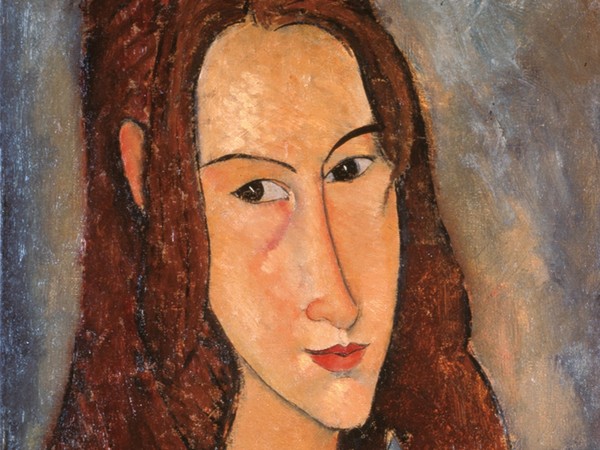 Amedeo Modigliani (Livorno,1884 - Paris, 1920), Jeune fille rousse (Jeanne Hébuterne), 1918, Olio su tela, 29 x 46 cm, Collezione Jonas Netter