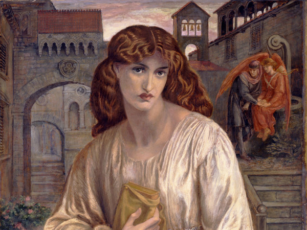 Dante Gabriel Rossetti (Londra, 1828 - Kent, 1882), Il saluto di Beatrice, 1880-1882, Olio su tela, 154.3 x 91.4 cm, Toledo (Ohio), Museum of Art