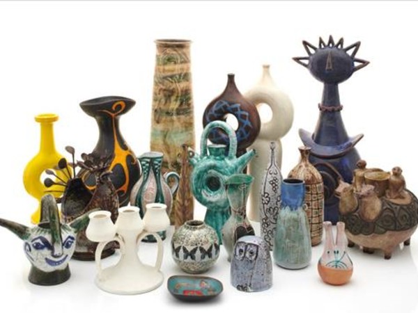 Ensemble de céramiques années 1950, artistes et collections divers