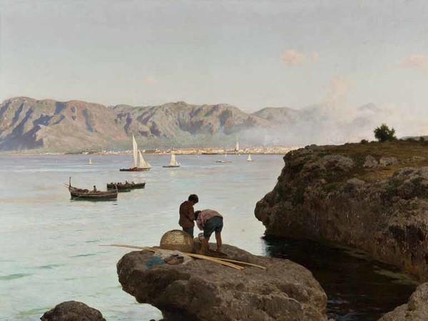 Francesco Lojacono, Dall'ospizio marino, 1891, Galleria Nazionale d'Arte Moderna e Contemporanea, Roma