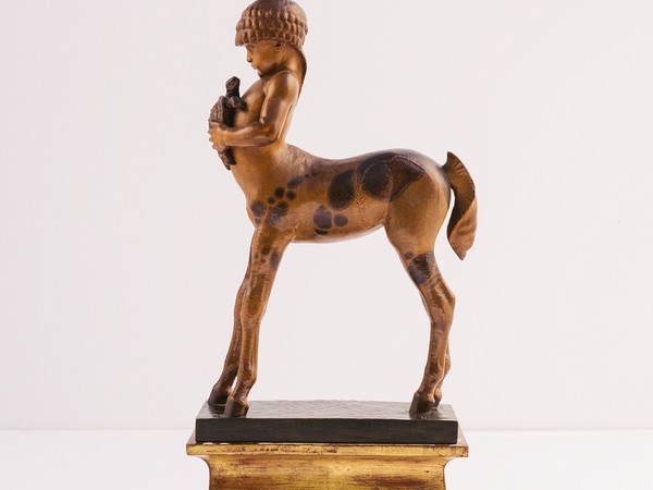 Felice Tosalli, Centauretto, 1924, legno di acero. Collezione Banca Ifis