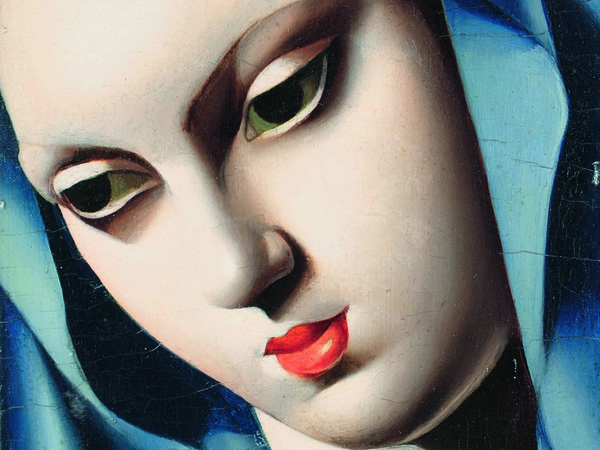 Tamara de Lempicka, La Vierge bleue, 1934. Olio su tavola, 20x13,5 cm. Collezione privata © Tamara Art Heritage. Licensed by MMI NYC/ ADAGP Paris/ SIAE Roma 2015