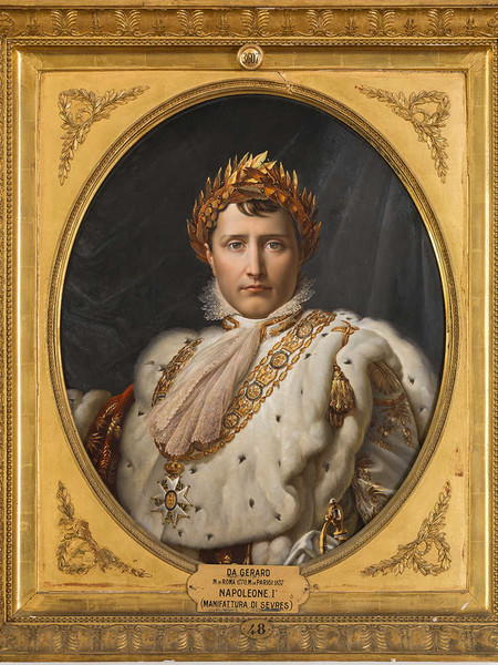 Manifattura di Sèvres, Napoleone Bonaparte, 1811, dipinto su porcellana da Jean Georget da un ritratto di François Gérard, Firenze, Museo delle Porcellane