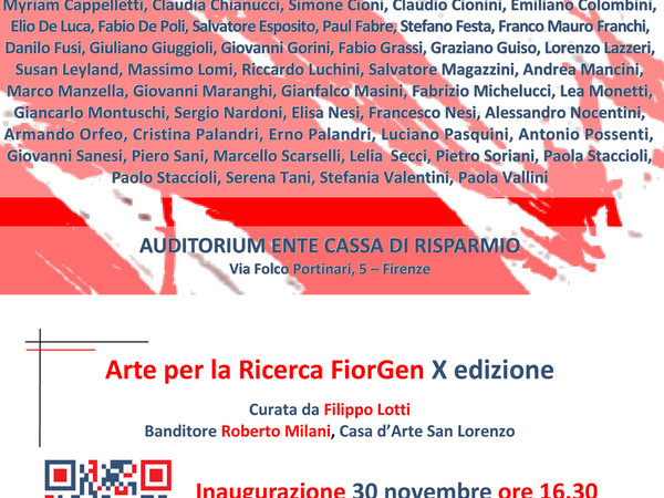 Arte per la Ricerca FiorGen 2014, Firenze