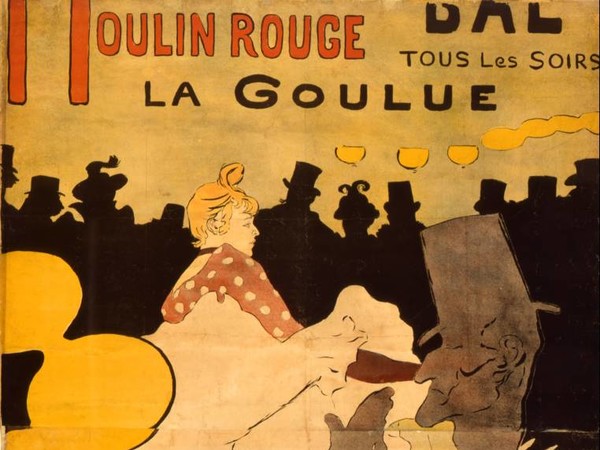 Henri de Toulouse-Lautrec, Moulin Rouge, La Goulue, 1891, litografia a colori, manifesto
