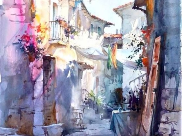 Igor Sava, Watercolor landscape