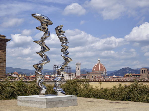 Tony Cragg, Elliptical Column e Point of View 2012-2018 acciaio