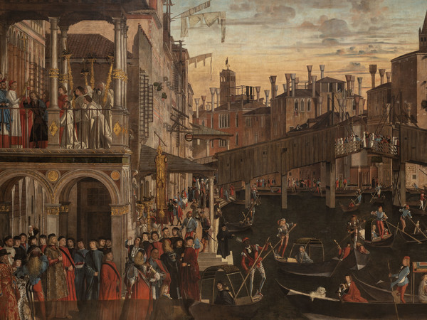 Vittore Carpaccio, talvolta detto anche Vittorio (1465 circa - Capodistria, 1525/1526), Miracolo della Croce a Rialto, 1496 circa, Venezia, Gallerie dell'Accademia | Courtesy Gallerie dell'Accademia, Venezia