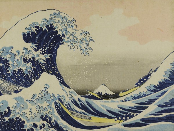 Katsushika Hokusai, <em>La (Grande) Onda presso la costa di Kanagawa</em>, Dalla serie <em>Trentasei vedute del Monte Fuji</em>, 1830-1832, Silografia policroma | © Courtesy Museo d’Arte Orientale E. Chiossone di Genova<br />