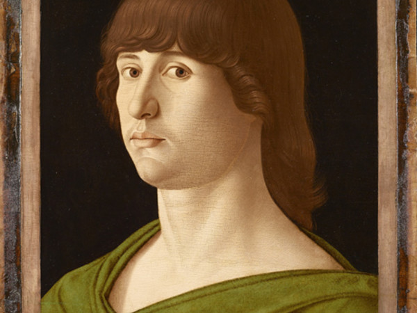 Giovanni Bellini, Ritratto di giovane, circa 1475-1478, olio su tavola, collezione Lochis, 1866