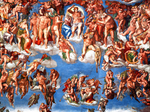 Michelangelo Buonarroti, Giudizio Universale, 1536-1541, 12.2 x 13.7 m, Cappella Sistina, Musei Vaticani, Roma