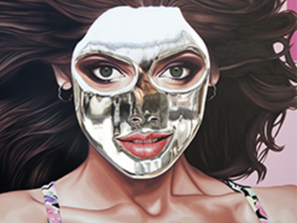(Cover[THE]Girl #16, 2013 - Oil, acrylic & vinyl on canvas, 100 x 120 cm // Full of Shimmer, 2015 - Oil on canvas, 117 x 97 cm)