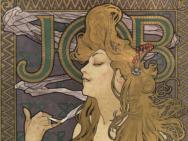 Alfons Mucha (1860-1939), JOB, 1896, Litografia a colori su carta, 48 x 58 cm