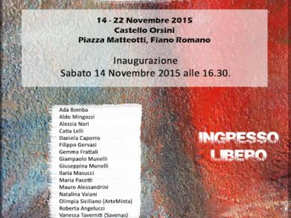 1° Esposizione Arti Visive 2015, Fiano Romano