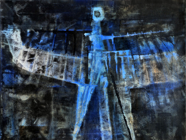 Luigi Pericle, <em>L’Arcangelo IV, Matri Dei d.d.d.</em>, 1965, Tecnica mista su tela, 55 x 34 cm | Courtesy of Archivio Luigi Pericle e Fondazione Querini Stampalia