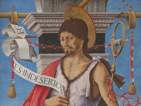 Polittico Griffoni, 1472-1473 circa, Francesco del Cossa, San Giovanni Battista, Tempera su tavola, Milano, Pinacoteca di Brera