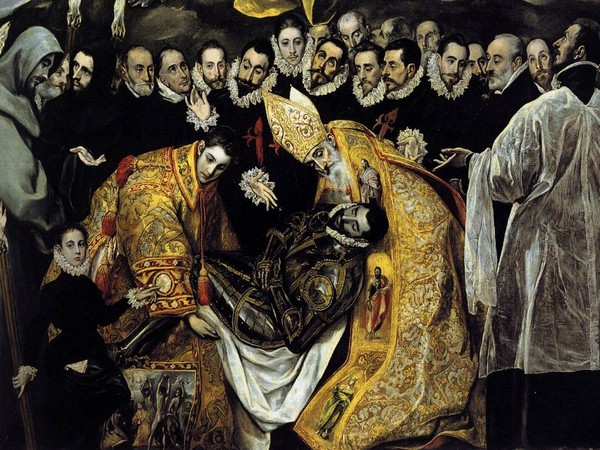 El Greco, La sepoltura del conte Orgaz, 1586, Olio su tela, Chiesa di Santo Tomé, Toledo
