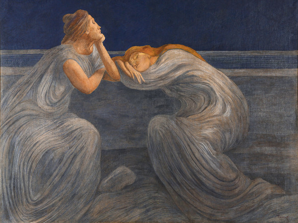Gaetano Previati, Notturno o Il silenzio, 1908, Fondazione Il Vittoriale degli Italiani