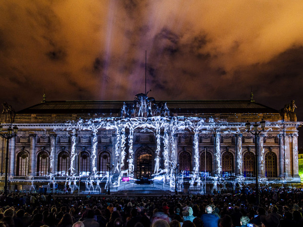 Laszlo Bordos, Mapping Festival 2013, Geneva. Photo by Robert Huang