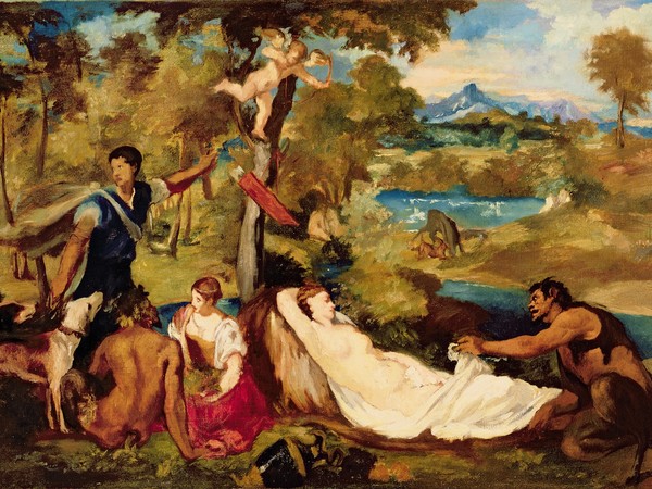 Édouard Manet (da Tiziano), Vénus du Pardo, 1854 circa olio su tela, 47x85 cm