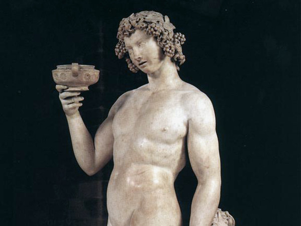 Michelangelo Buonarroti, Bacco, 1497. Scultura in marmo, 203 cm. Museo nazionale del Bargello, Firenze