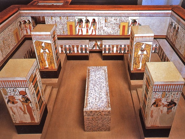 Modello della tomba di Nefertari