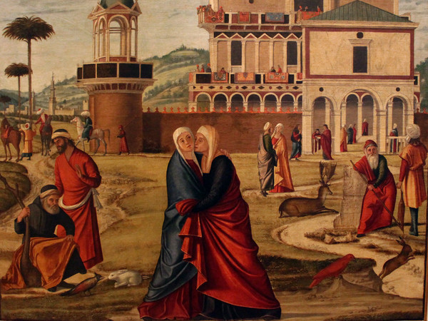 Vittore Carpaccio, La visitazione, 1504-1508, 137 x 128 cm, Venezia, Galleria Giorgio Franchetti alla Ca' d'Oro