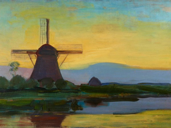 Piet Mondrian (1872-1944), Oostzijdse Mill in the Evening, Circa 1907-1908, Olio su tela, 117.5 x 76.5 cm, Gemeentemuseum Den Haag
