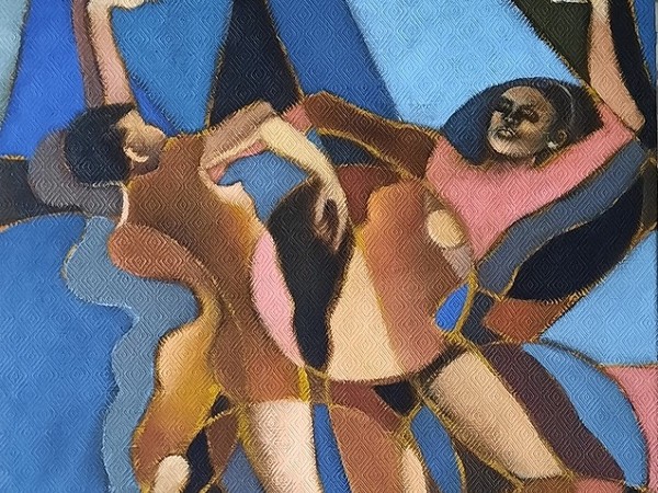 Dorotea Li Causi, Danza con Dio, acrilico su tela, cm. 50x70