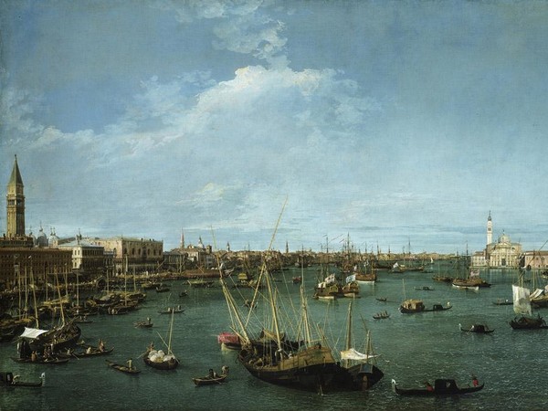 Canaletto, Bacino di San Marco, Venezia, 1638 ca. olio su tela. Boston, Museum of Fine Arts.