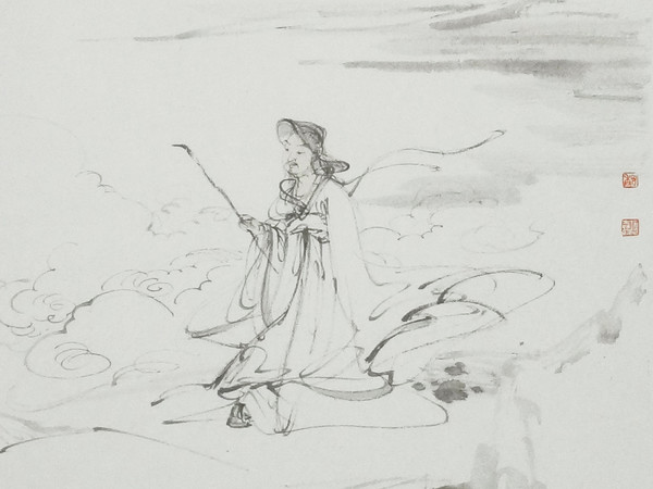 He Shiyang, Chinese ink painting, 2012. Photograhy by Jiang Dongming